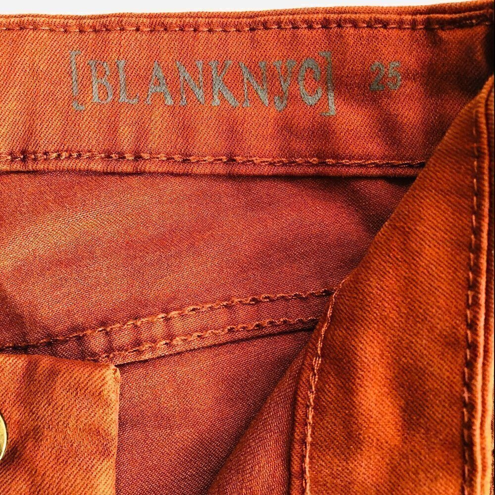 Blank NYC Rust Denim Spray On Super Skinny Jeans - Picture 4 of 14